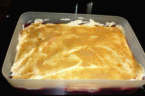 Red Grits Mascarpone with Biscuit Base