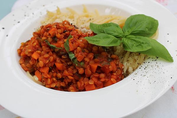 Red Lentil Bolognese