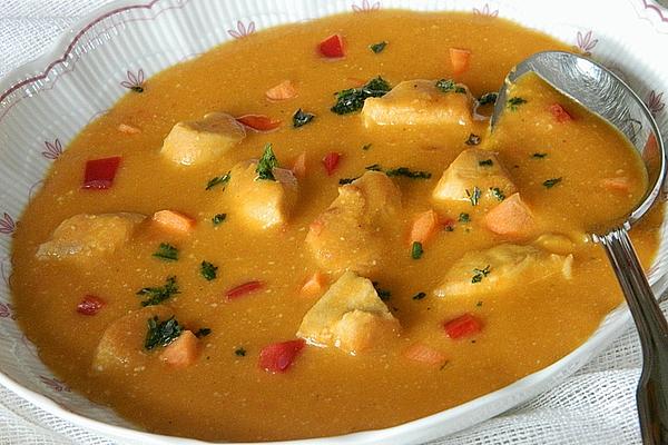 Red Lentil Soup with Chicken