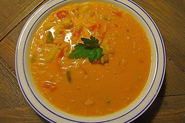 Red Lentil Soup with Coconut Milk