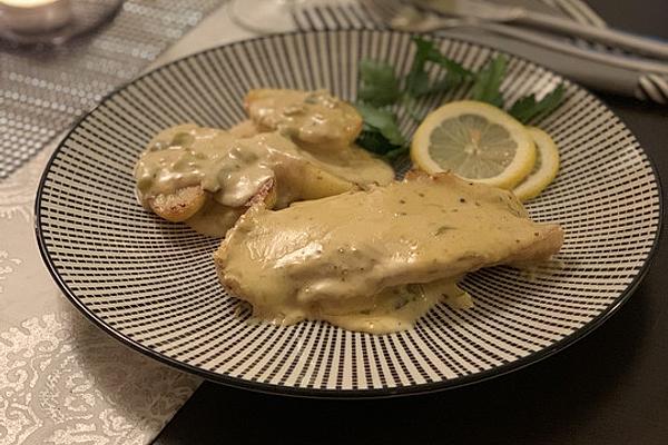 Redfish Fillets in Mustard Sauce