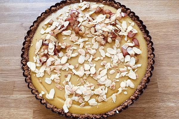 Rhubarb and Semolina Tart
