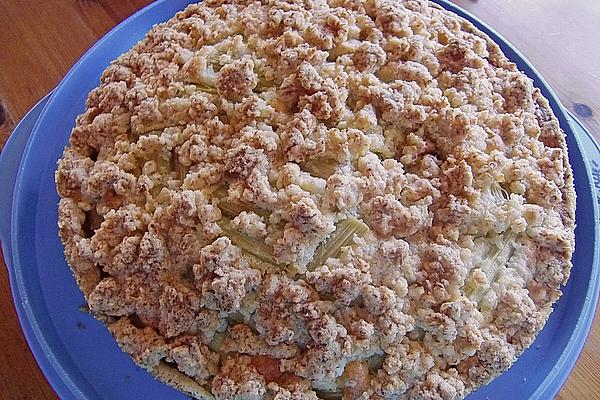 Rhubarb – Coconut – Crumble Cake