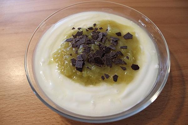 Rhubarb – Curd Dish