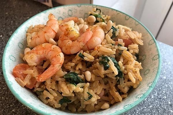Rice Pan with Spinach