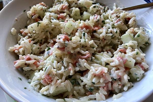 Rice Salad with Smoked Salmon