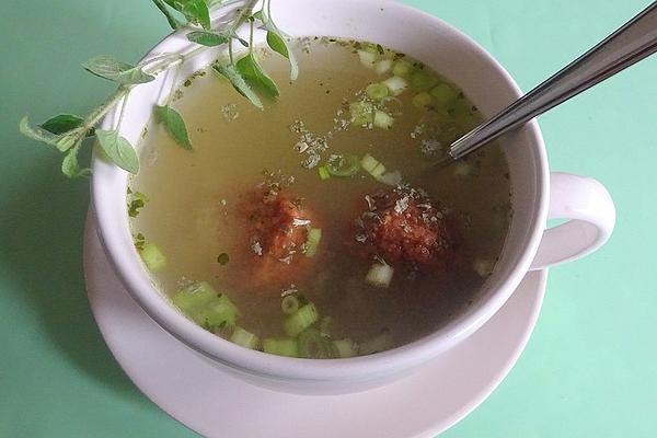 Rice Soup with Meatballs