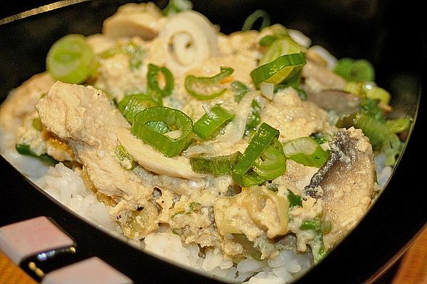 Rice with Egg and Shiitake Mushrooms