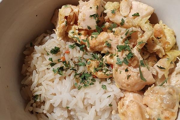 Rice with Salmon and Egg
