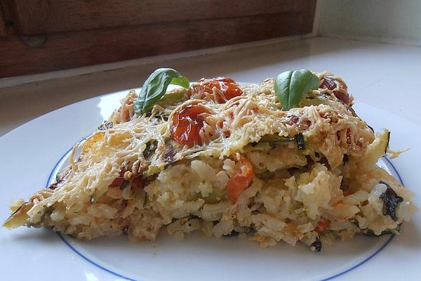 Risotto and Zucchini Casserole