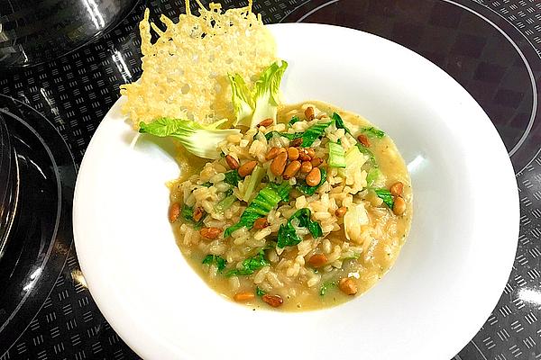 Risotto with Swiss Chard and Pine Nuts À La Gabi