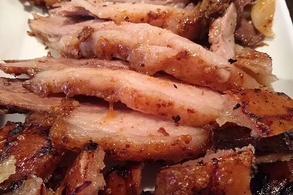 Roast Pork Glazed with Orange Jam