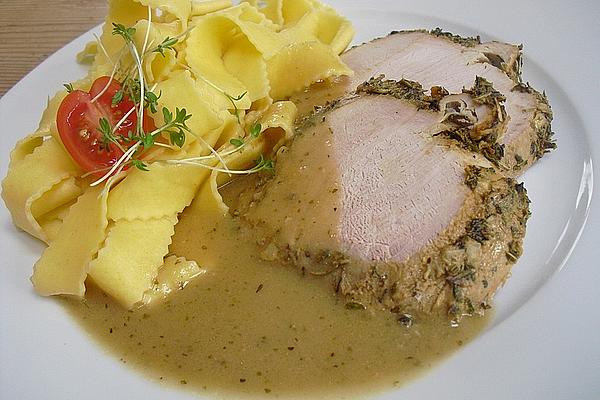 Roast Pork Ham with Herb Mustard Crust