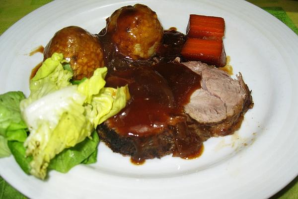 Roast Pork with Carrot Vegetables