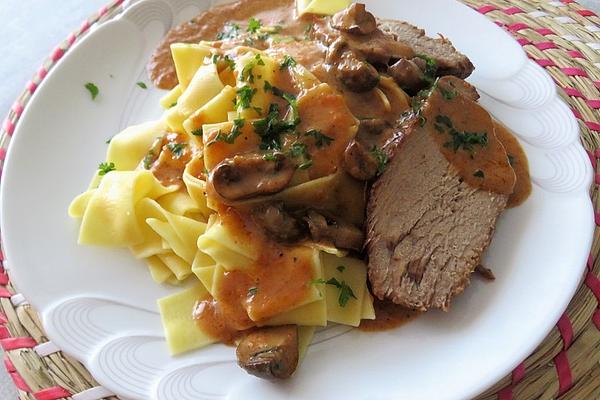Roast Veal with Cream Sauce