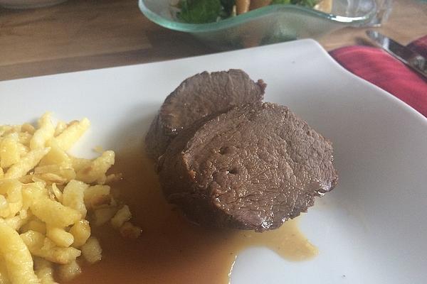 Roast Venison Marinated in Honey