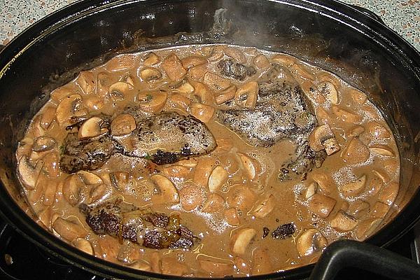 Roast Wild Boar with Wild Mushrooms