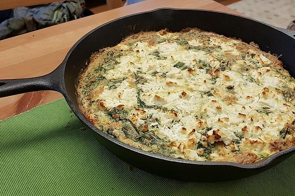 Rocket Frittata with Feta