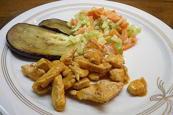 Roros Celery-carrot-vegetables with Aubergine Slices