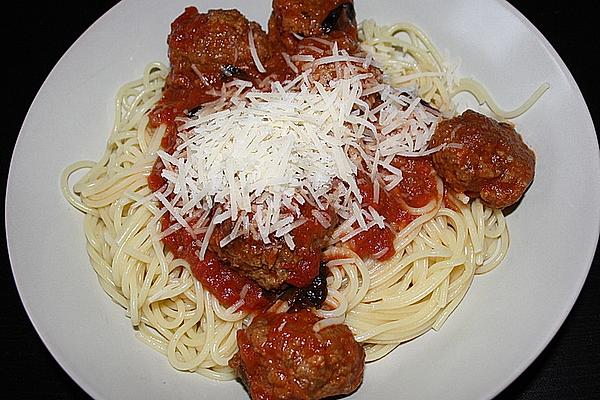 Rosemary Meatballs in Tomato and Basil Sauce