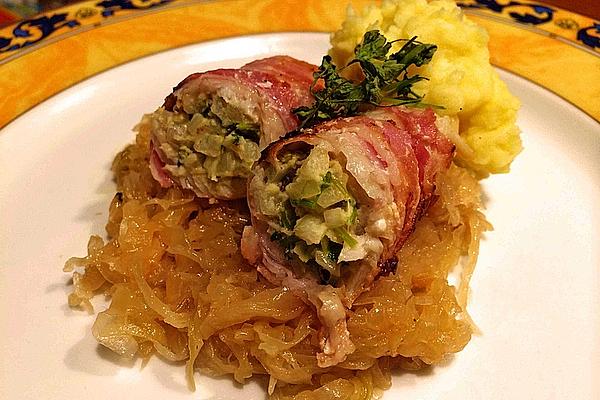 Roulades from Plaice with Spicy Filling