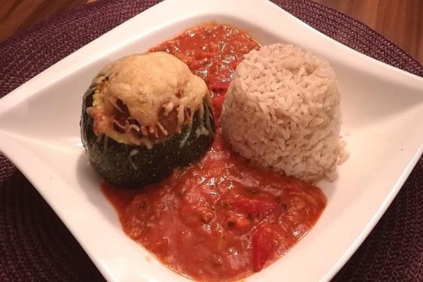 Round Stuffed Zucchini