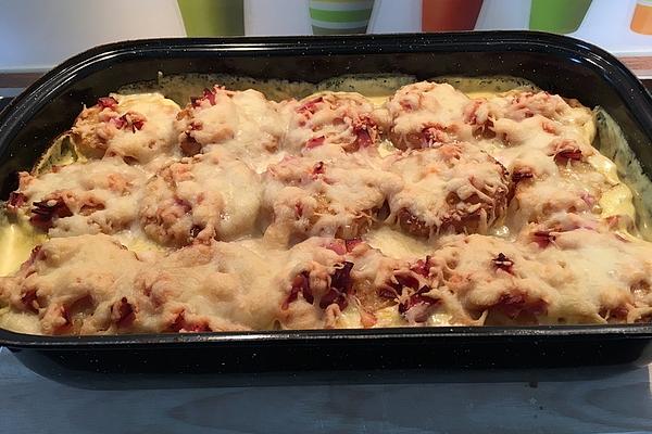 Röstia Casserole with Cooked Ham