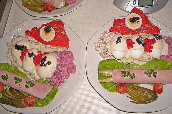 Russian Egg with Salmon Substitute