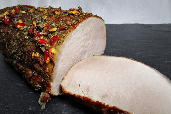Saddle Of Pork, Cooked Juicy