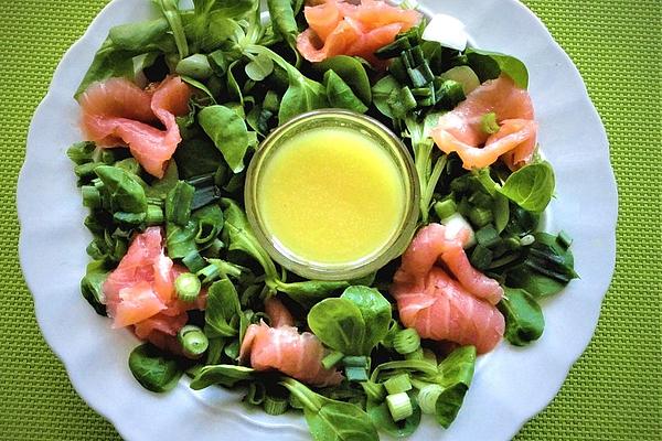 Salad Plate with Smoked Salmon