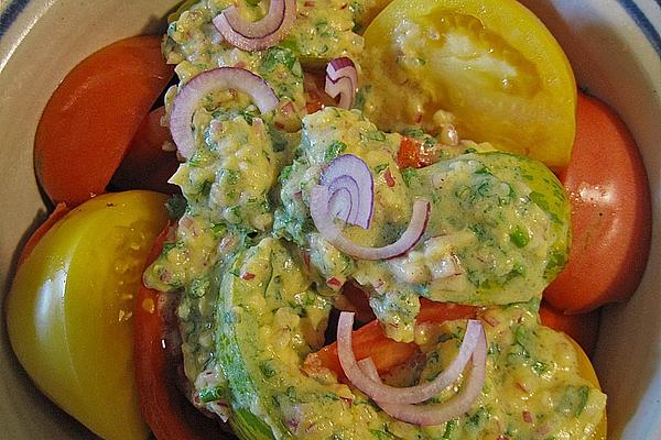 Salad Sauce for Leaf and Tomato Salad