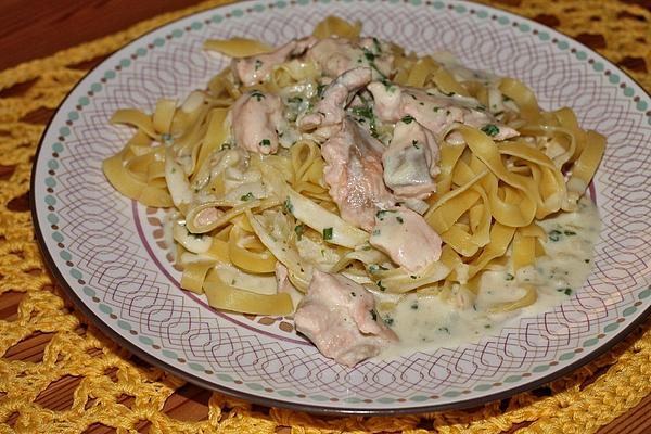 Salmon Cream Sauce for Tagliatelle