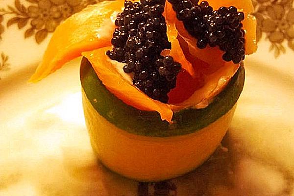 Salmon – Cucumber Rolls with Horseradish Cream