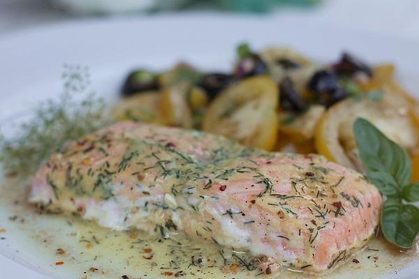 Salmon in Honey Mustard Marinade