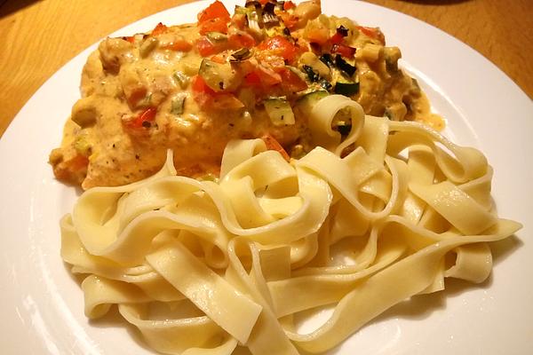 Salmon in Paprika-cream Sauce