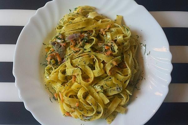 Salmon Noodles with Dill