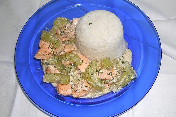 Salmon on Cucumber