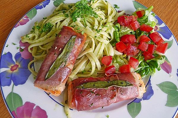 Salmon Saltimbocca