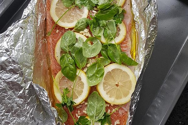 Salmon Side with Basil Salsa