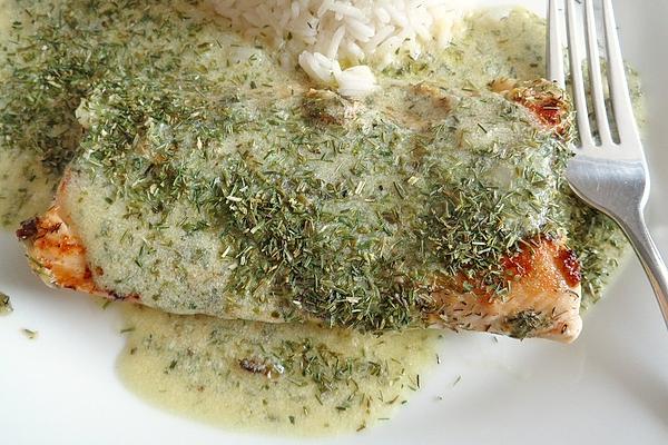 Salmon with Mustard-dill-cream Sauce