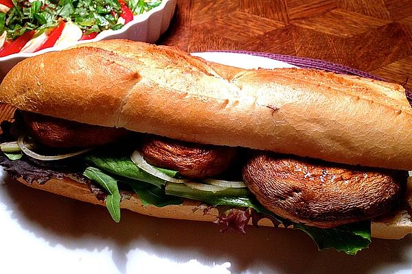 Sandwich with Fried Mushrooms