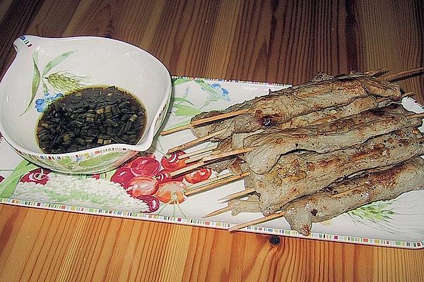 Saté Skewers with Pork