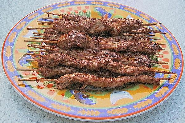 Saté Skewers with Pork Fillet