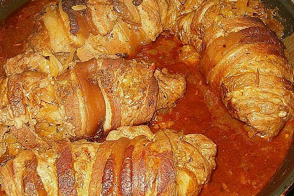 Sauerkraut and Pork Belly Roulades