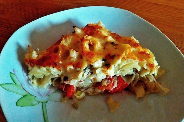 Sauerkraut Casserole with Ribbon Noodles