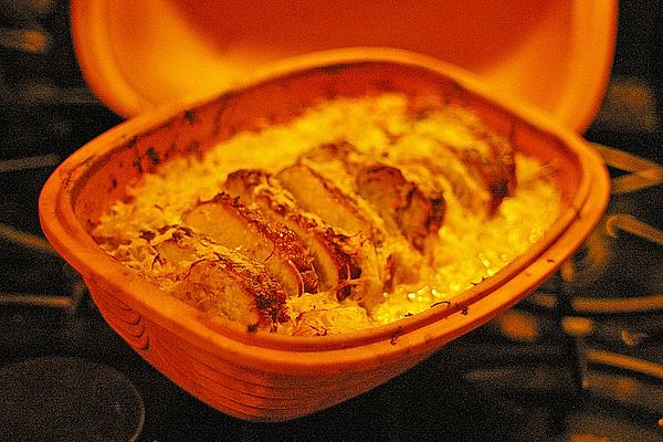 Sauerkraut-Kasseler from Römertopf