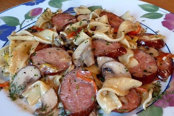 Sausage Goulash with Ribbon Noodles