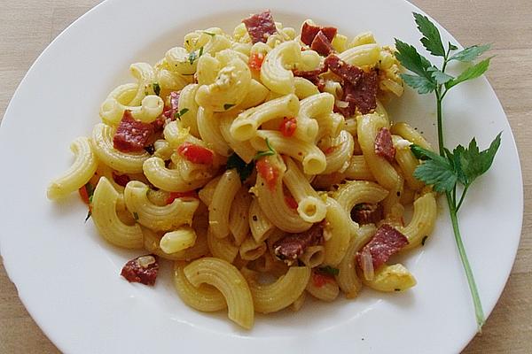 Sausage Noodles Spicy Style