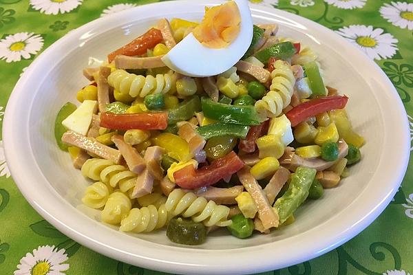 Sausage Salad with Noodles