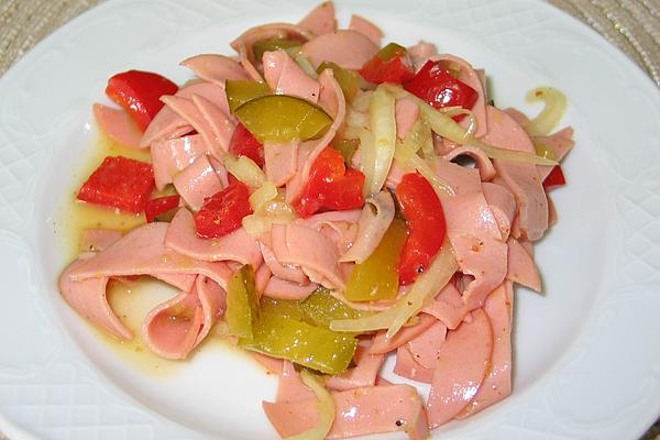 Sausage Salad with Pickled Peppers